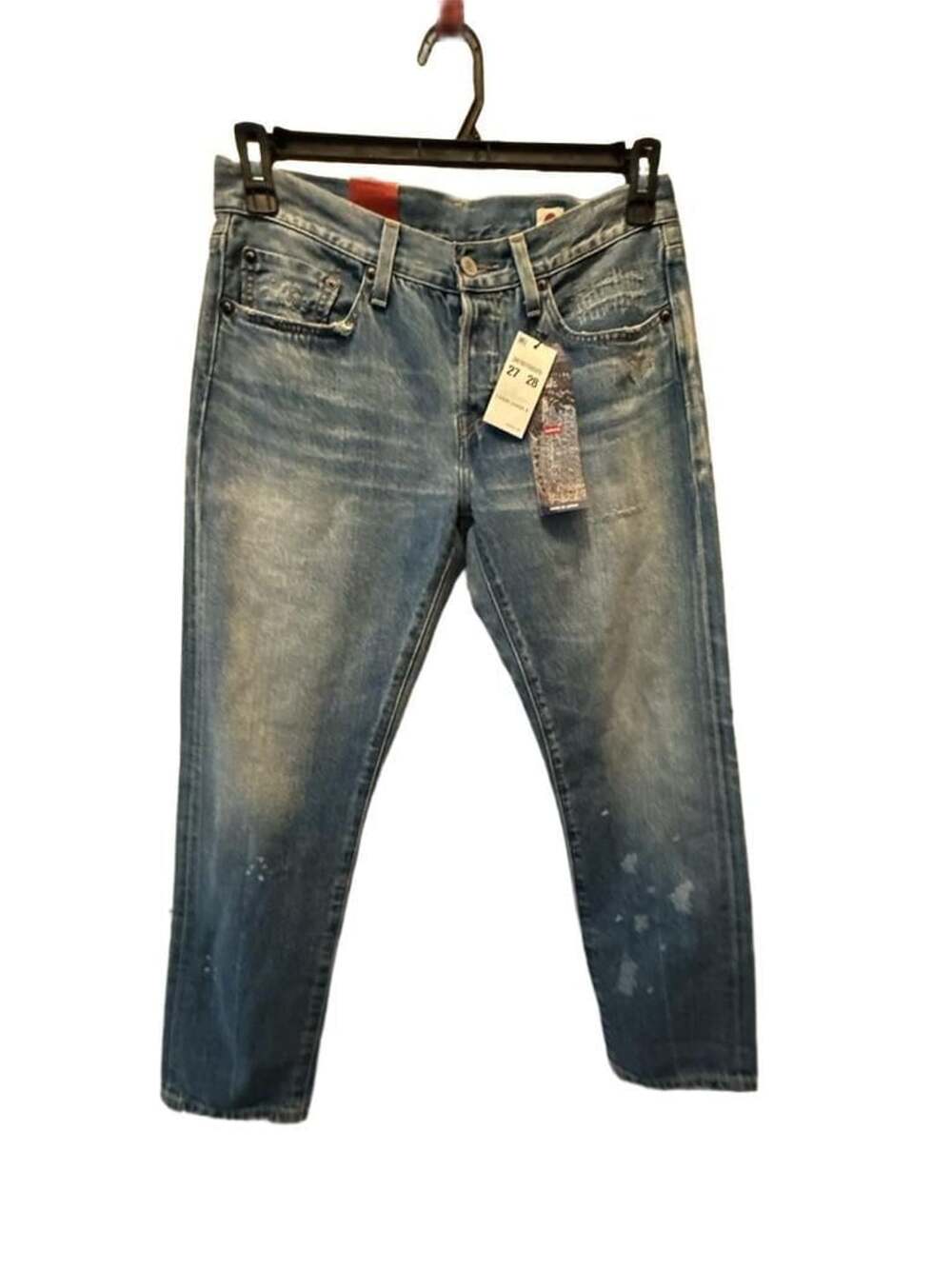 Levi's 501 Taper Jeans Size 27x28 Distressed Made in Japan
